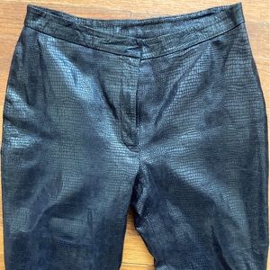 INC Black Leather Pants